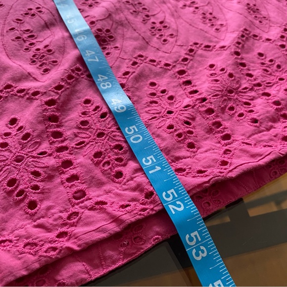 Tuckernuck Pink Floral Eyelet Caftan Midi Dress Swim Coverup - Picture 13 of 15